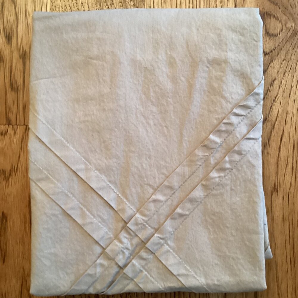 NEW Pier One Imports Pintucked Dove King Pillow Sham Shabby Chic Cottagecore